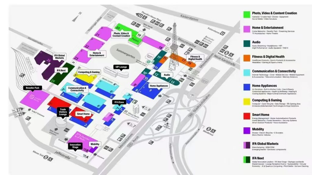 Join LanDazzle at IFA2025: Showcasing Our Custom Shaped Lipo Battery Solutions 1 IFA 2025 floor plan