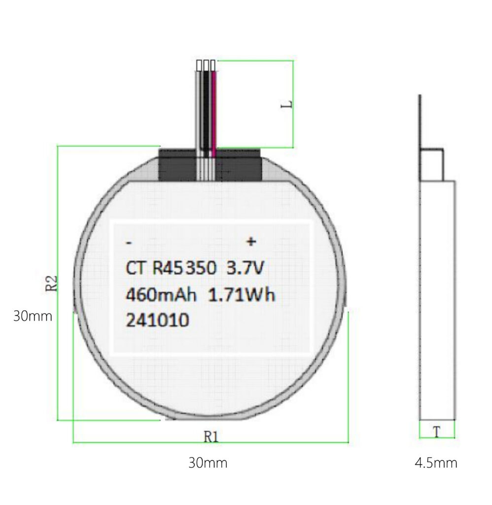 BluePower Custom Small Round Batteries 1 round battery sizes